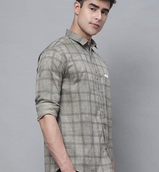 Majestic Man Cotton Checkered Casual Shirt For Men