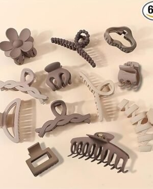 Women Girls – 3 Large and 3 Small Pcs Strong Hold Clamps for Thick Thin Hair