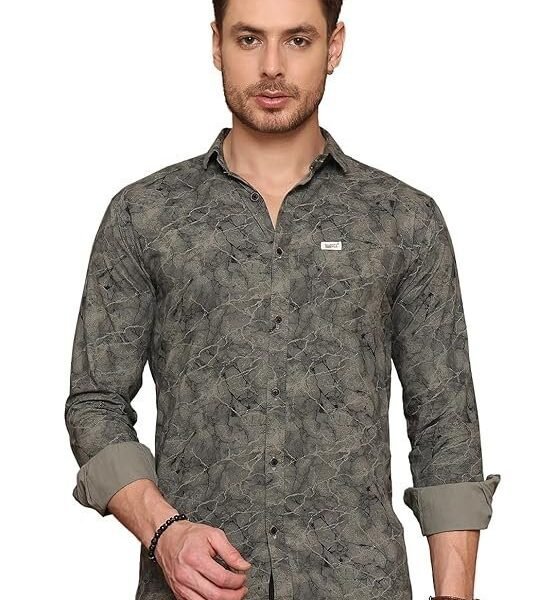 Majestic Man Printed Pure Cotton Casual Shirt