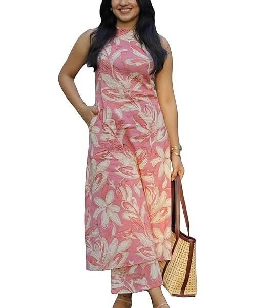 Women's Cotton Kurta Set for Women | A-Line Kurta with Pant |