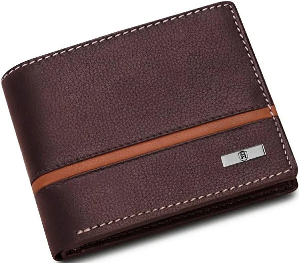 Denial Brown Leather Wallet for Men